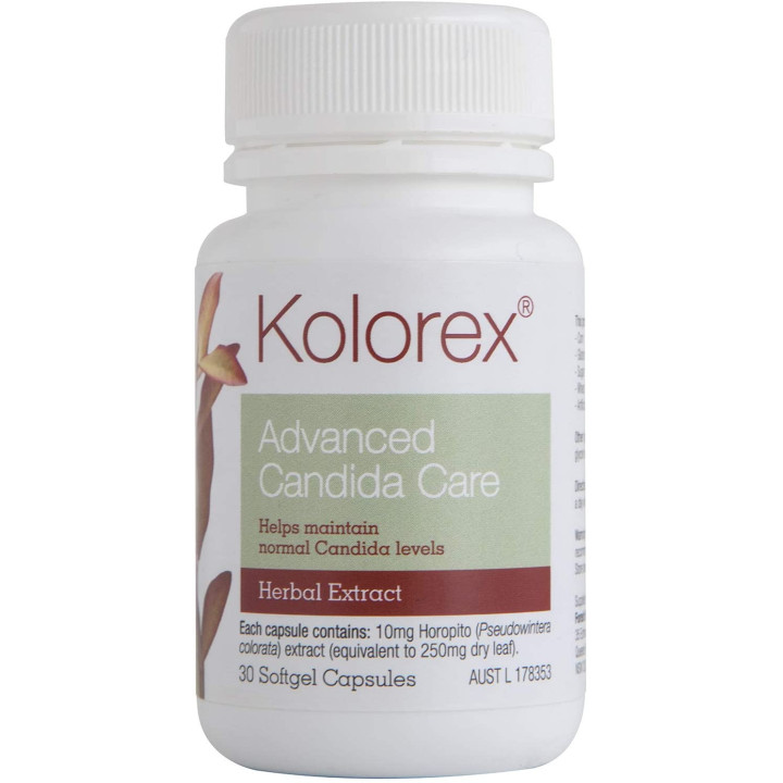 Kolorex Advanced Candida Care capsules  (Horopito soft gel) 60  capsules